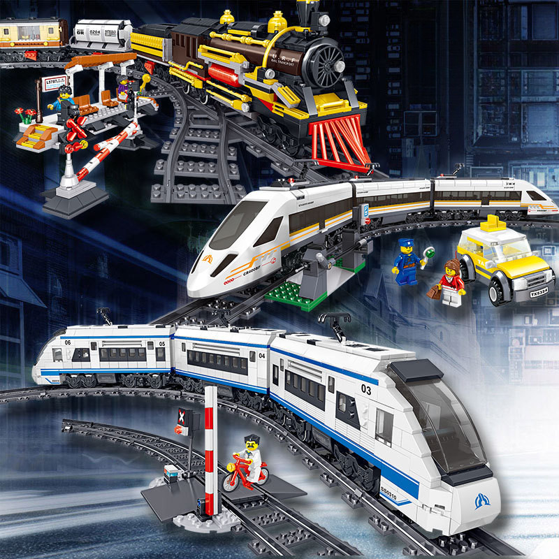 Building blocks, harmony, high-speed train, train, children's puzzle ...