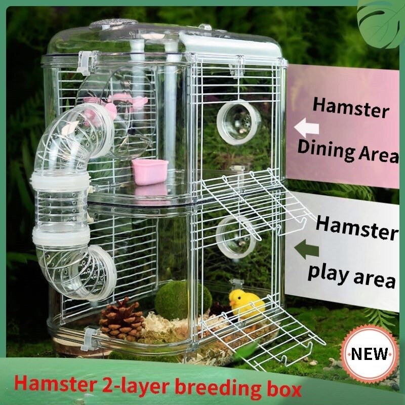 Picture of Portable Hamster Cage Transparent Hamster bathtub | Shopee Malaysia