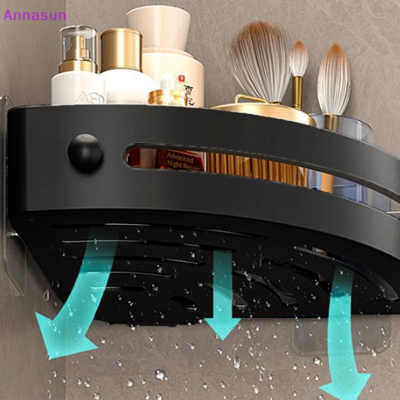 Annasun Install Bathroom Shelves Kitchen Storage Storage Rack Plastic ...