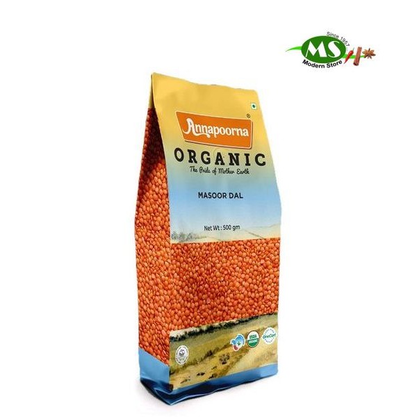 Annapoorna Organic Masoor Dhall Split 500g | Shopee Malaysia