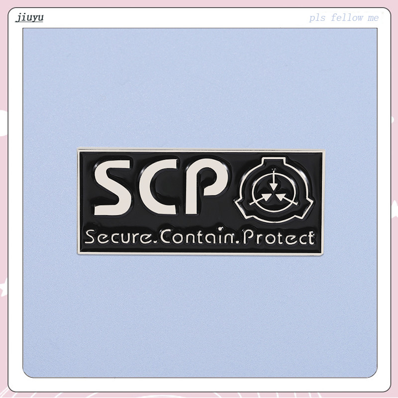 SCP Enamel Pins Containment Procedures Foundation Badeg Brooch Cartoon ...