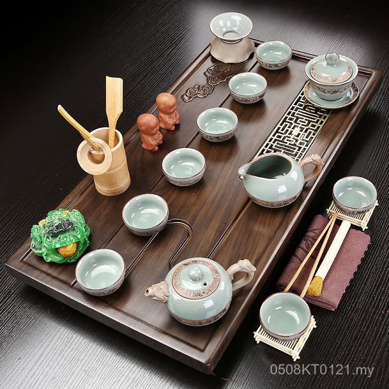 Small Small Tea Tray Ready Stock Household Teacup Teapot Solid Wood ...