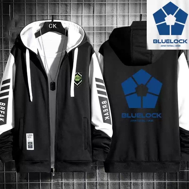 KONDZ Anime Blue Lock 3D Print Zip Up Women/Men Soodie Swear Streetwear Hip Hop Isagi Yoichi Cosplay Caíz De Chaqueta con Capucha