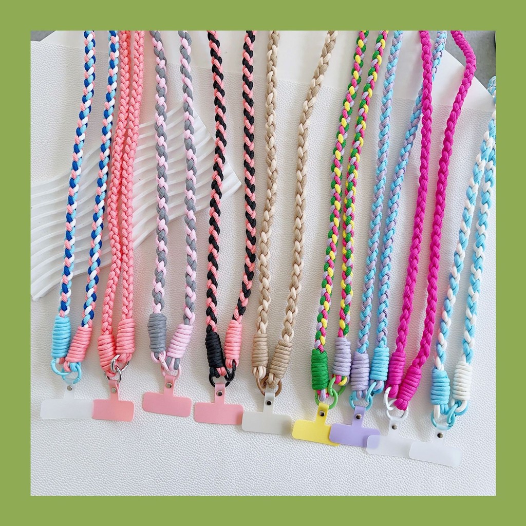 Colorful Lanyard Braided Rope Girls Diagonal Strap Rope Anti-Lost ...