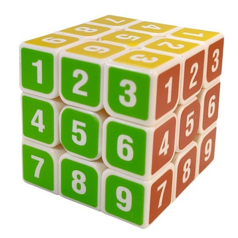 AmigoCube 3x3 Number Speed Cube 3x3x3 Digital Cube White | Shopee Malaysia