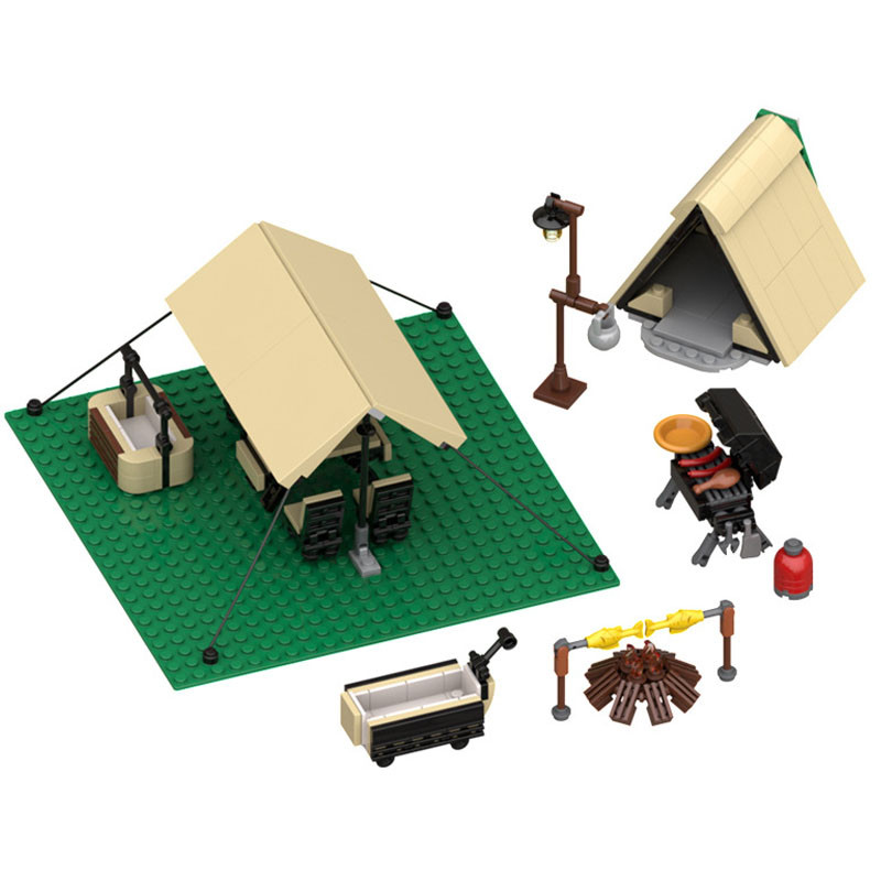 Building Block Toys Camping Theme Series Assembling Toys Camp Tent ...