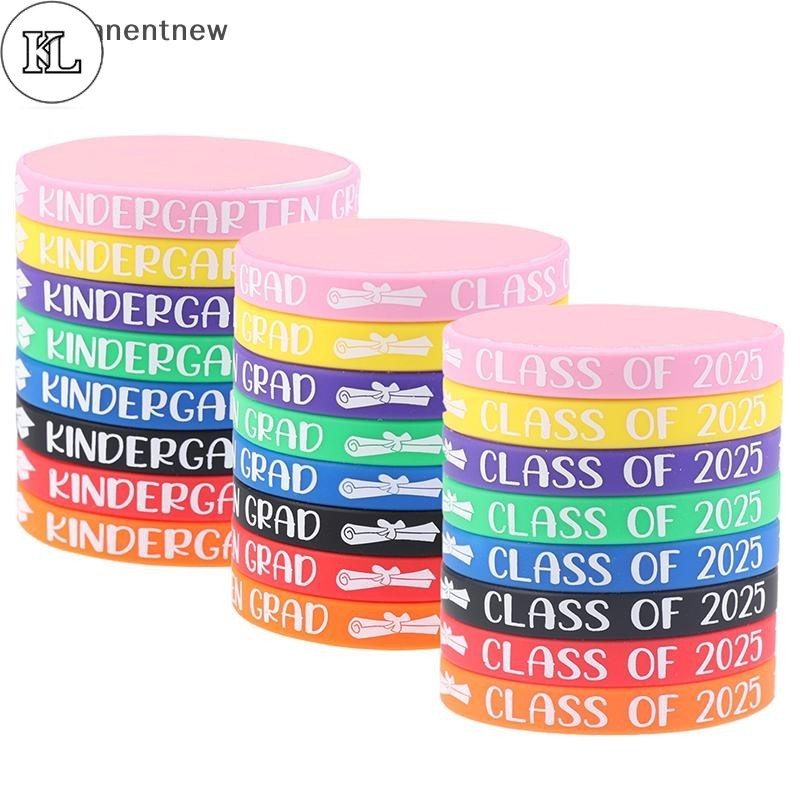 KL 32Pcs Class of 2025 Bracelet Silicone Graduation Bracelets Rubber ...