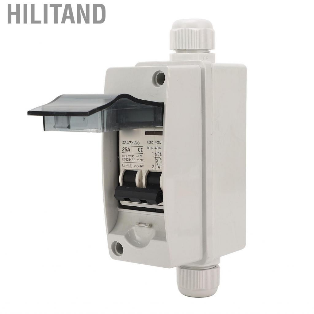Hilitand DC Circuit Breaker Pa66 Shell Transparent Cover DC12-400V AC90 ...