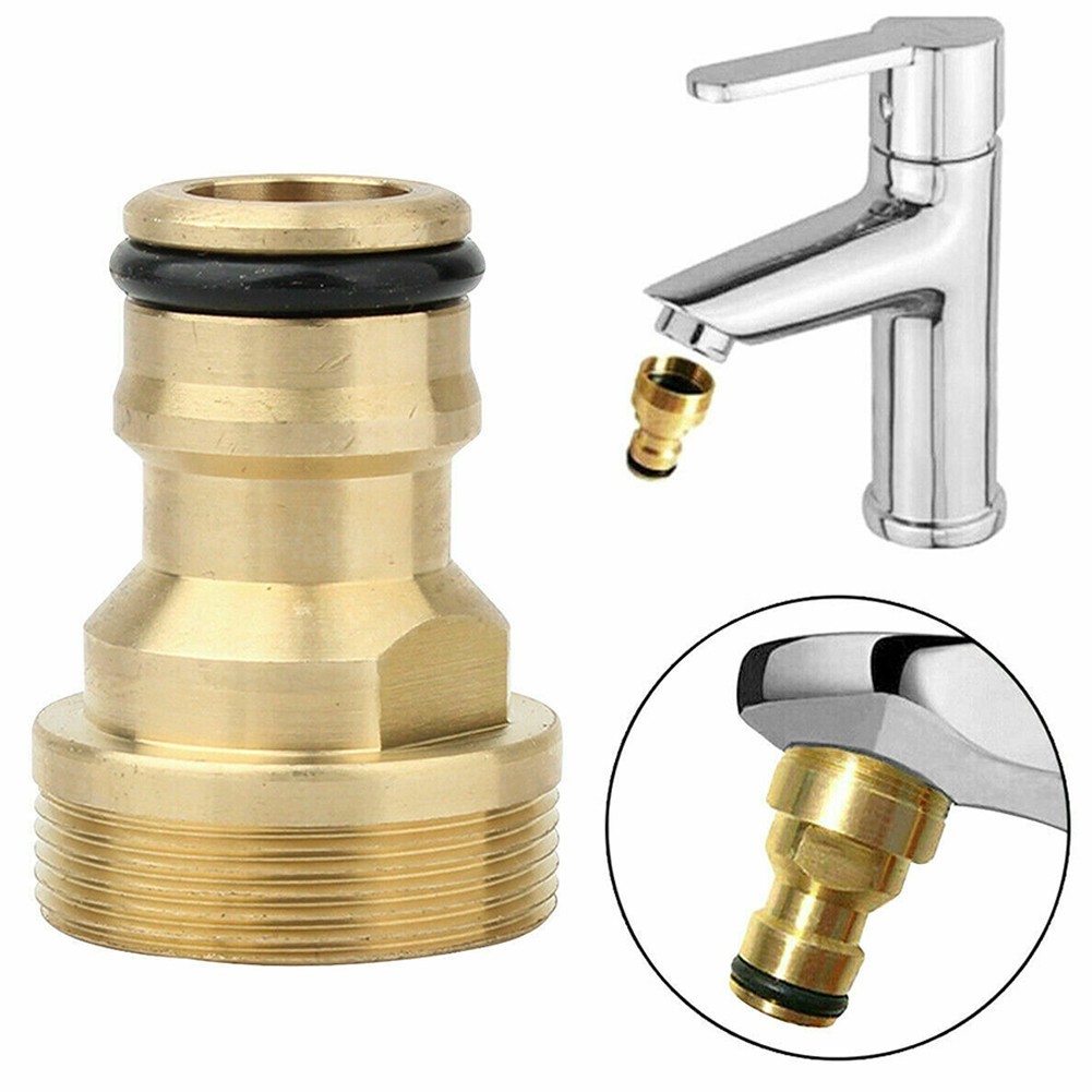 【FOCUSLIFE~】Brass Tap Adaptor with 3/4inch BSPM Male Thread Garden ...
