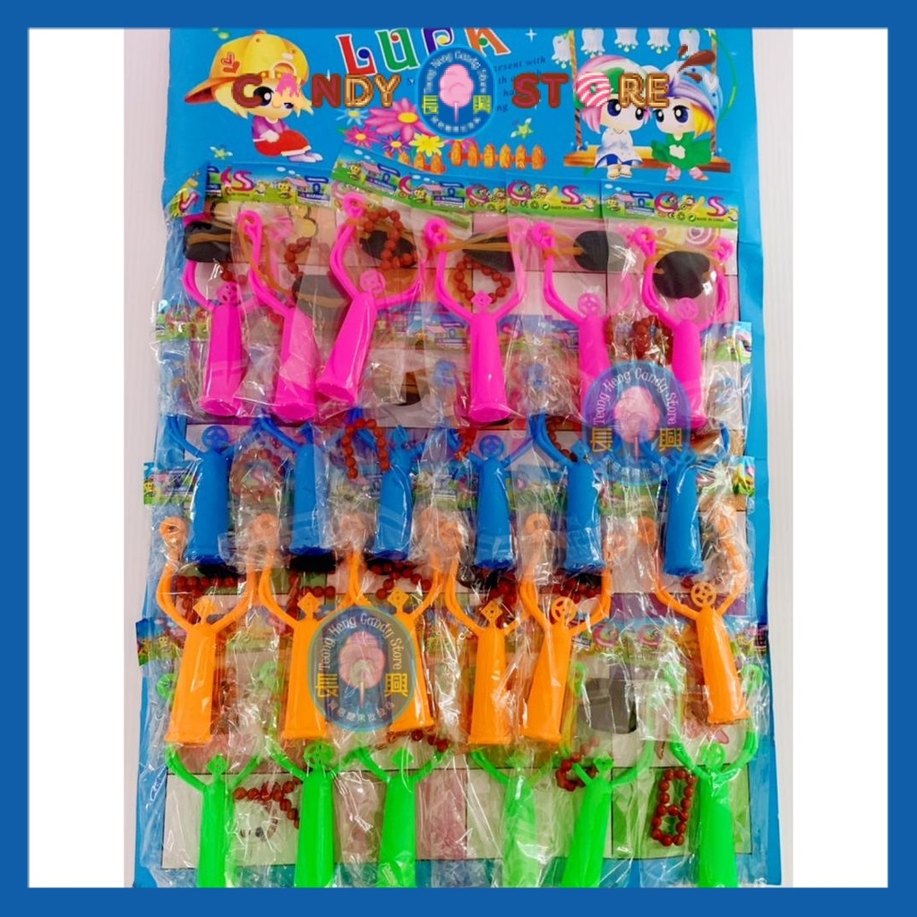 24pcs KHY Lastic Sling Shot Toy 彩色弹射玩具 Lastick Mainan Budak suitable ...