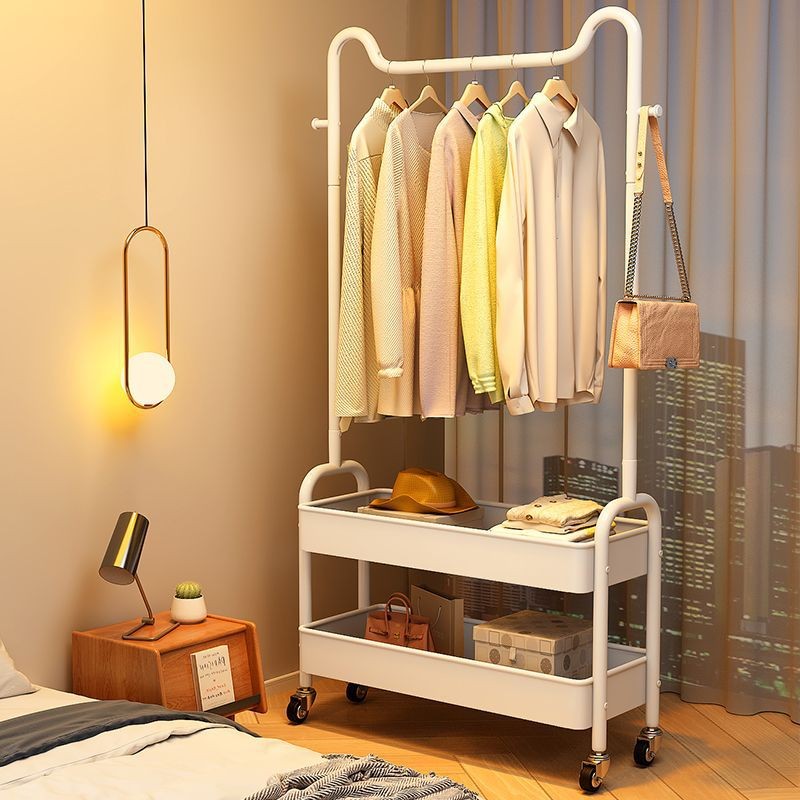 Hanger Floor-standing Vertical Drying Rack Single-pole Balcony Clothes ...