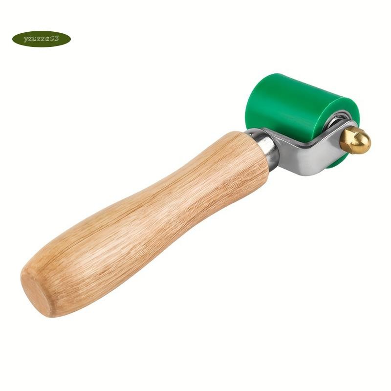 Green Silicone Hand Pressure Roller – 40mm High-Temperature Resistant (260°C) Seam Roller For PVC Roofing, Tarpaulin Welding, Wallpaper & Car Film