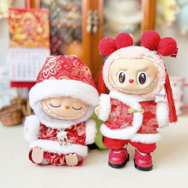 Only Labubu Clothes] Labubu New Year Clothes Labubu新年衣服 Tang Suit ...