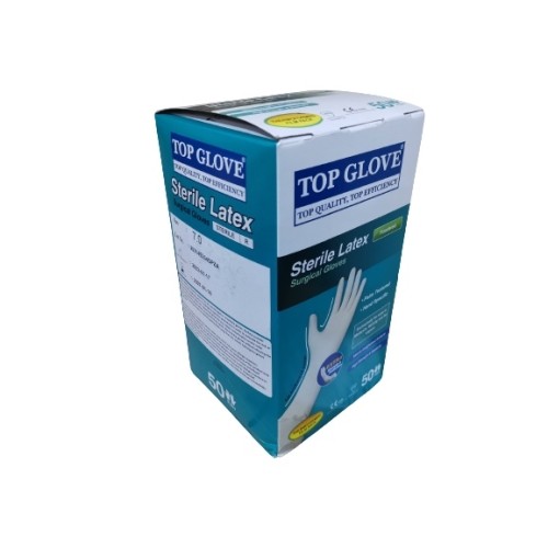 Top Glove Sterile Latex Surgical Glove Powdered Pairs Per Box Shopee Malaysia