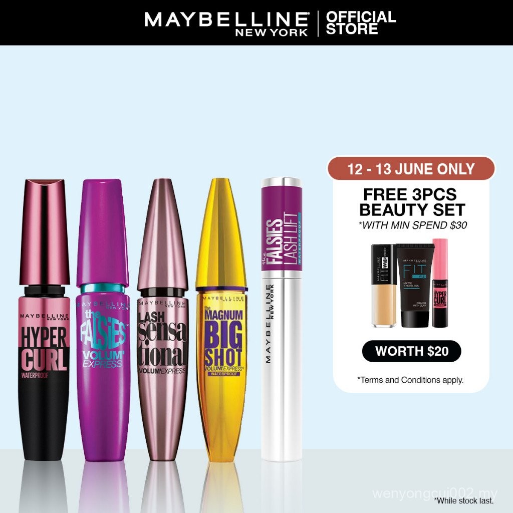 [Single/Bundle] koleksi maskara Maybelline-Hypercurl, pukulan besar ...