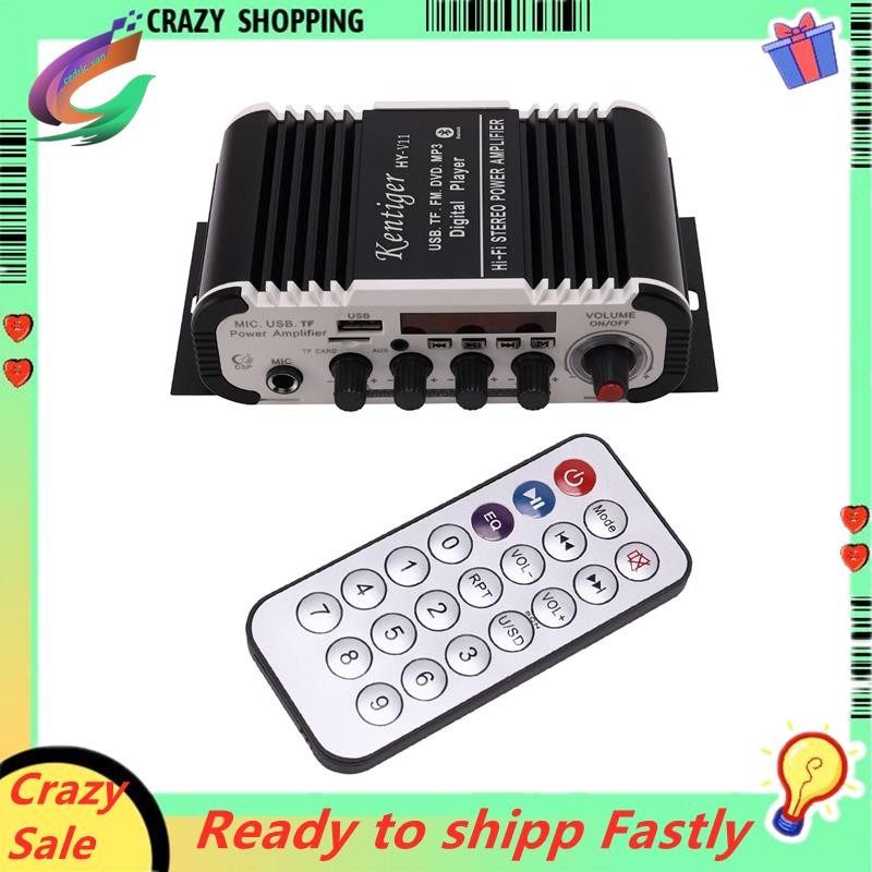 - V11 Bluetooth Amplifier 2-Channel Super Bass Audio Amplifier With ...