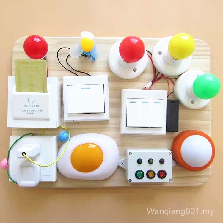 Sg Busy Board diy Accessories Switch Light Socket Three-Color Light ...
