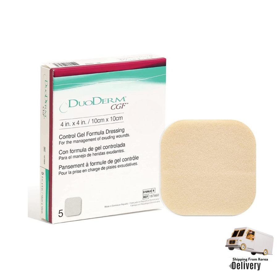 Duoderm CGF Dressing Patch 10cm x 10cm 5pcs Hydrocolloid Wound Care ...