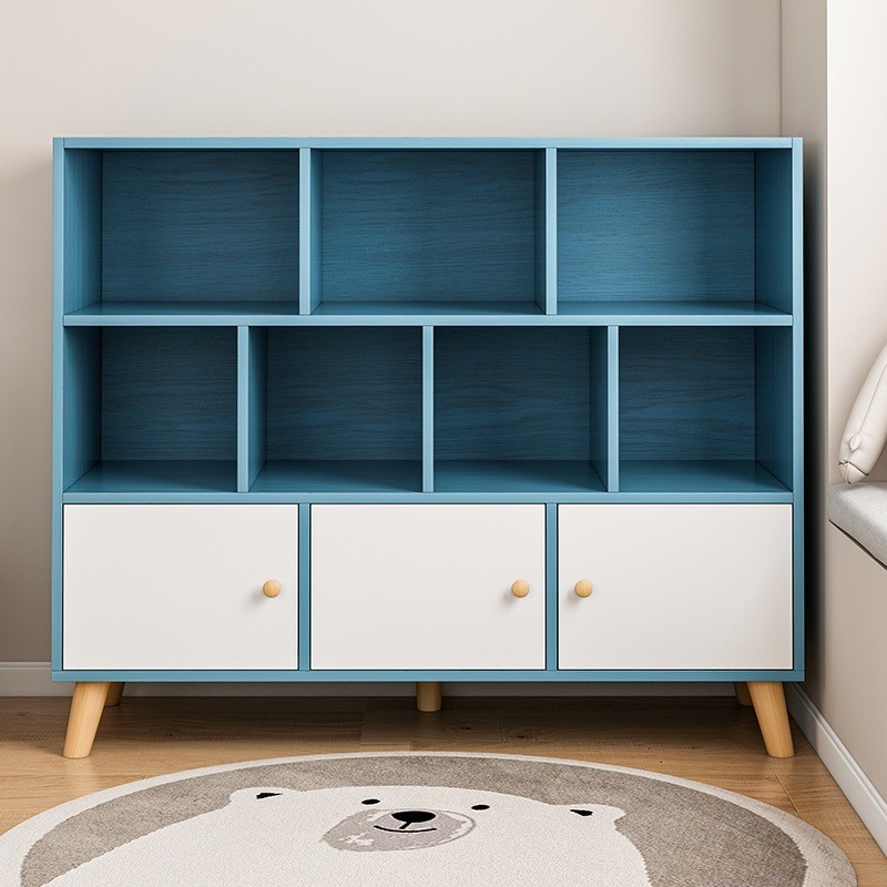 Bookshelf Rack Floor Household Children Wooden Household Bookcase ...