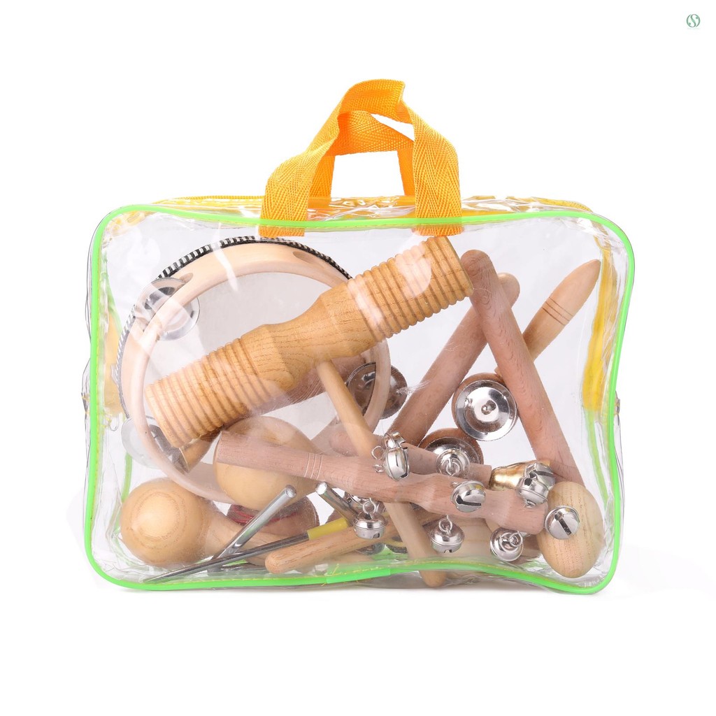 11pcs Children Hand Percussion Instruments Kit Portable Kids Music ...