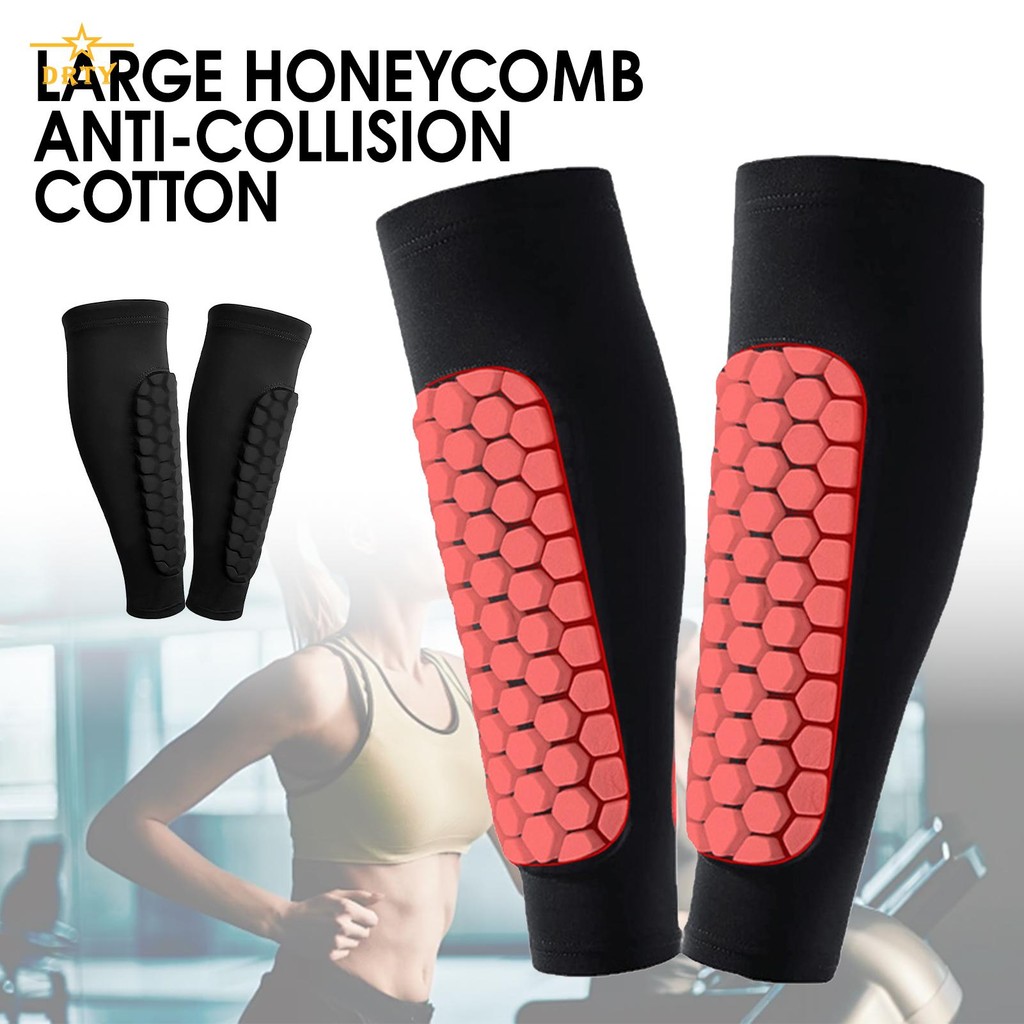 Calf Compression Sleeves with EVA Pads Breathable Shin Splint Support ...