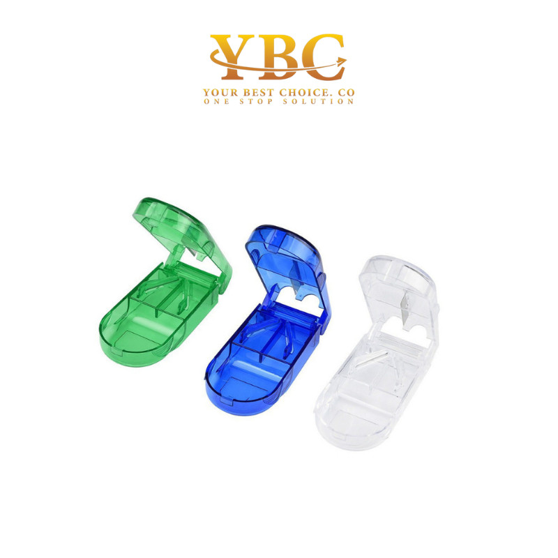 Portable Transparent Plastic Medicine Tablet Pill Cutter Splitter Small ...