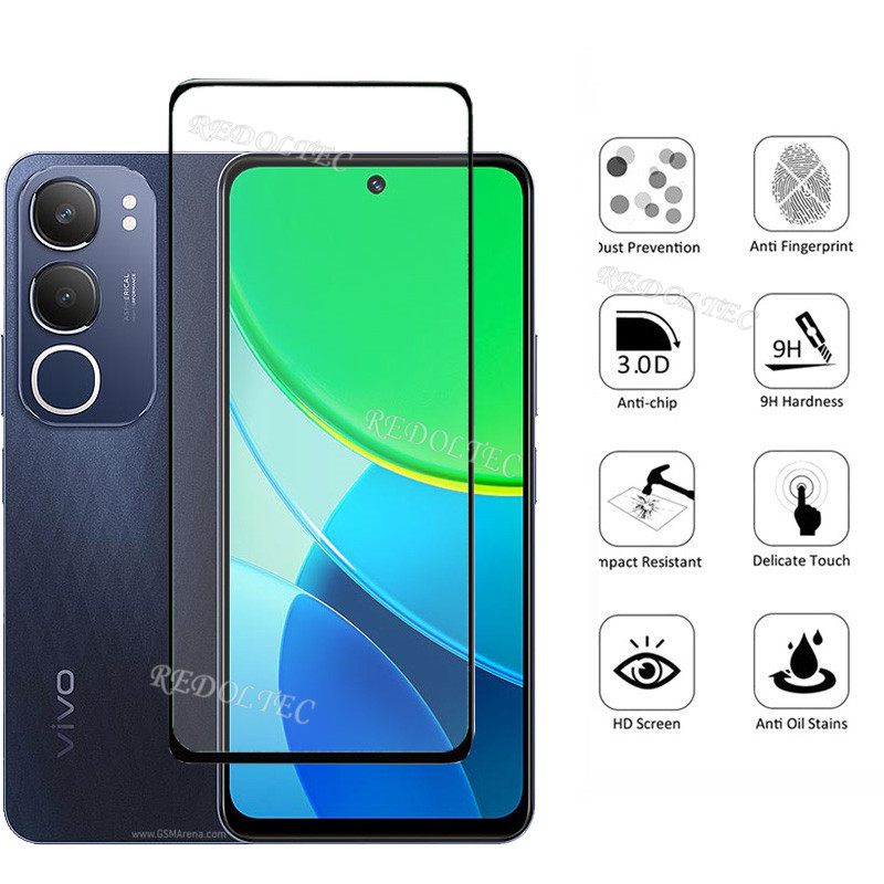 Xunzii Pellicola Vetro Temperato per Vivo Y28 4G, con HD Protezione Lente Fotocamera, [Durezza 9H Anti Graffi] Vetrino Protezione Schermo Pellicola Protettiva [3+3 Pezzi