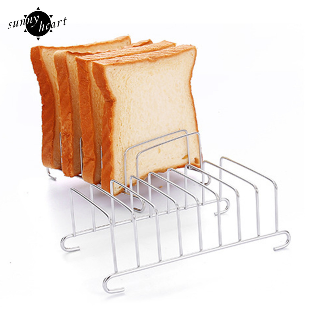 Ciieeo 2-Piece Stainless Steel Toast Rack Set Adjustable Toast Warming Rack For Toaster Metal Sandwich Holder For Breakfast Suitable For Oven Use