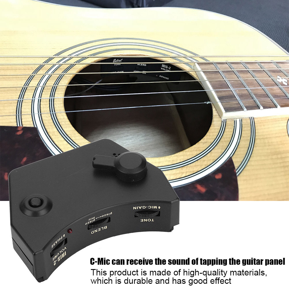 Welcomehome pickup piezo Durable Folk Guitar Soundhole Preamp with ...