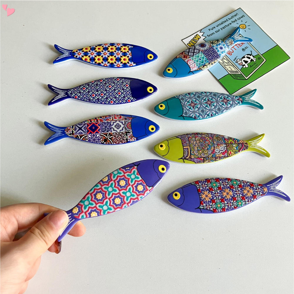 Stylish Cute Fish Refrigerator Magnets Cute Bohemian Magnets Decoration ...