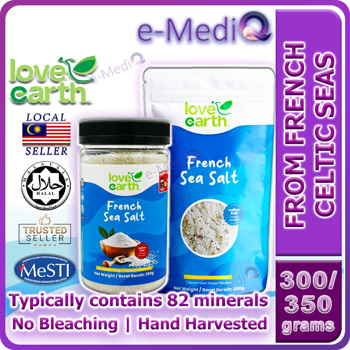 Love Earth French Sea Salt Fine 350G Packet/ 300g Bottle [Hand