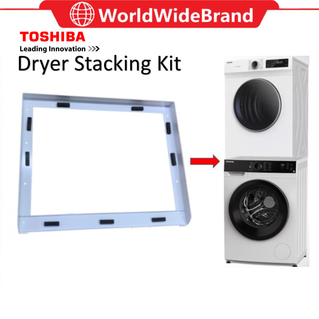 Universal Washer Dryer Stacking Kit | Adjustable For 24-27" Units | 8 Anti-Vibration Pads