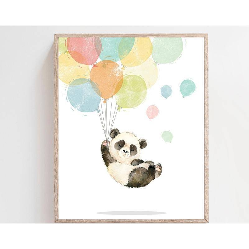 Oyasumi Panda Art, Japanese Goodnight Decor, Vintage Japanese Art Panda ...