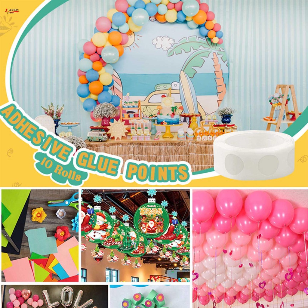 Balloon Point Dots Tape Waterproof Sticky Point Tap with 1.2cm Diameter ...