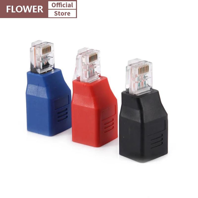 FOF RJ45 M/F Crossover Adapter Male To Female Crossed Ethernet Cable ...
