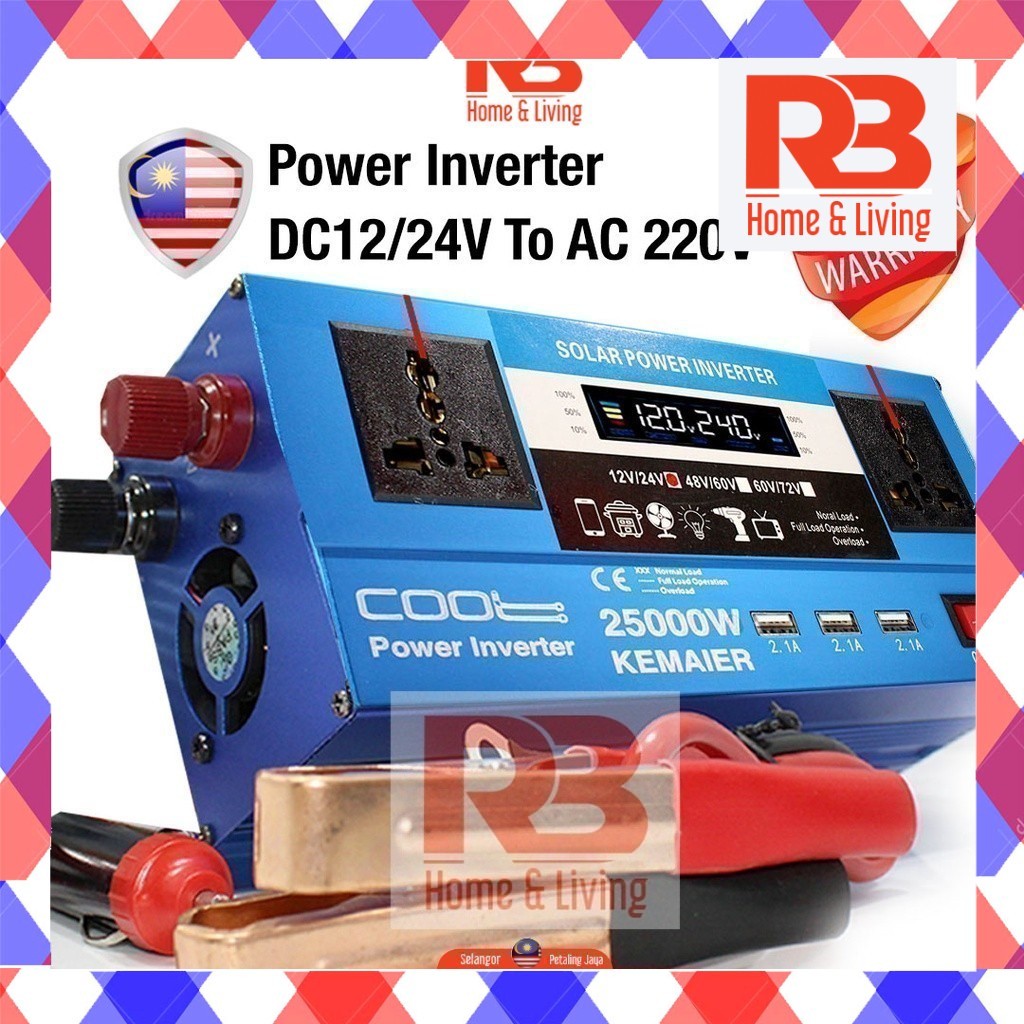 COOL》Power Inverter 25000W Power Inverter Converter DC to AC 12v to ...