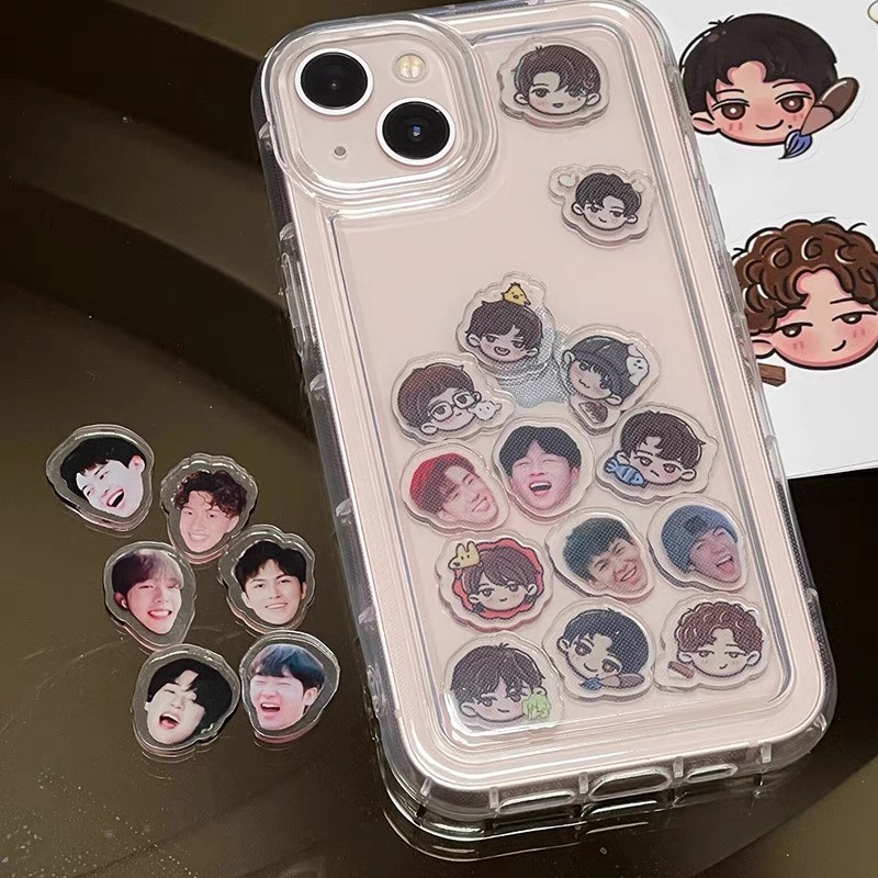 Custom Rocker Case Acrylic Sheet for Idol Cartoon Baby Head Portrait ...