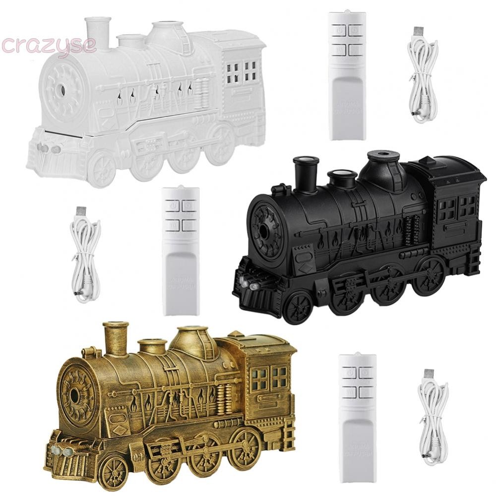 300ml Retro Train Aromatherapy Diffuser with Cool Blue and Warm Flame ...