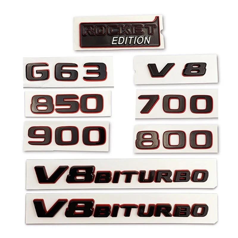 ABS Car Body Side Sticker Rear Emblem Decals for Mercedes Benz V8 700 ...