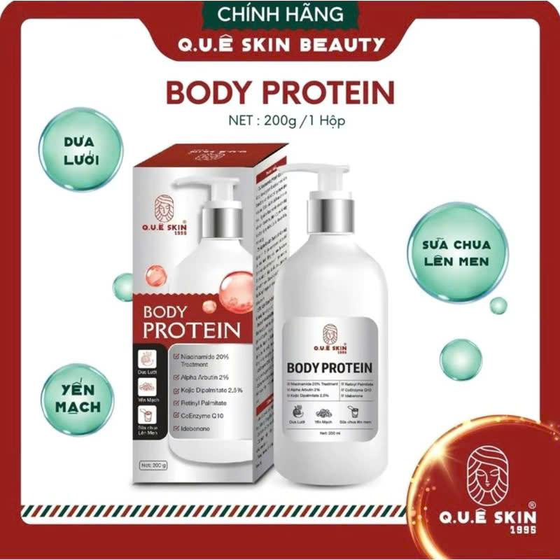 Body PROTEIN (200ml) Que Skin extracted from fermented milk, melon and ...