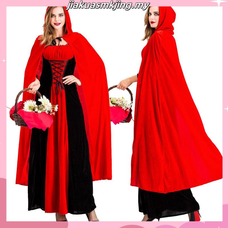 24 Hours DeliveryNew Little Red Riding Hood Costume Castle Queen ...