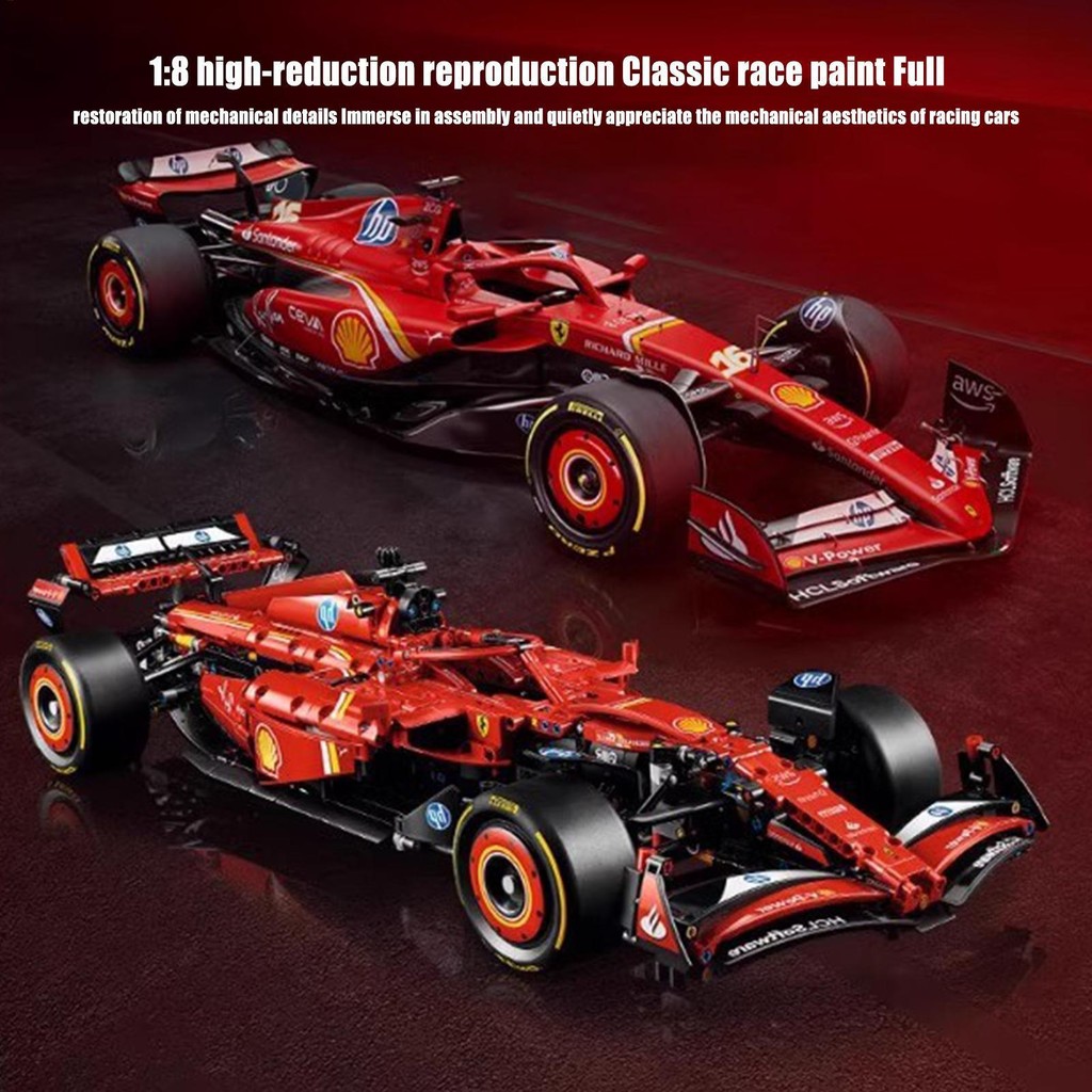 Ferrari SF-24 F1 Car Model Kits for Adults Race Car Building Kit ...