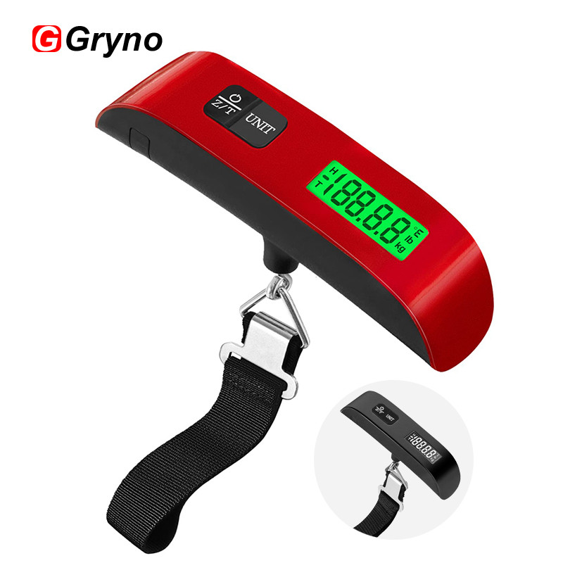 Gryno Luggage Scale 50kg Weight LED Digital Electronic Portable Mini ...