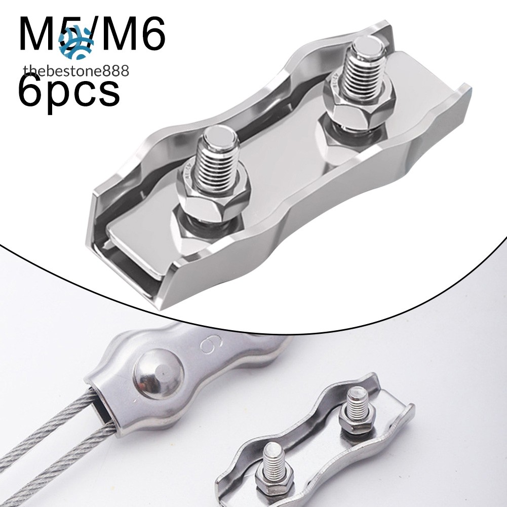304 stainless steel wire rope double clamp head double clamp brake line ...