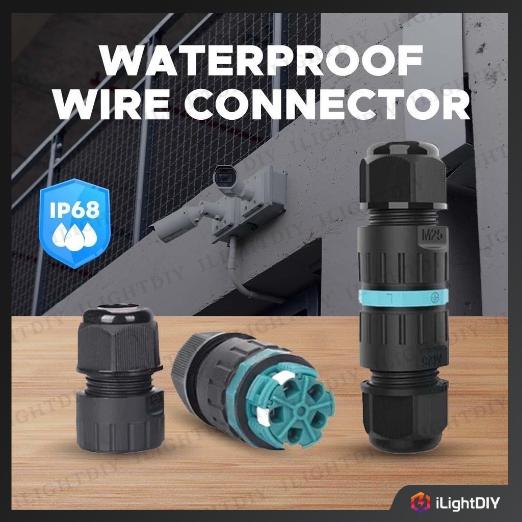 IP68 WATERPROOF WIRE CONNECTOR OUTDOOR EXTENSION CABLE CONNECTOR JOINT ...