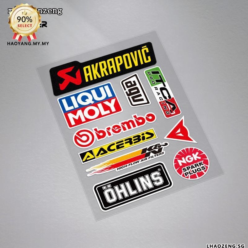 New Product Motorcycle Locomotive Sponsor Sticker agv Car Racing ...