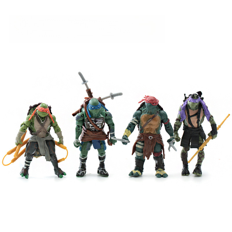 4 Style Classic Anime Movie TMNT Turtle Ninja Turtle Figures Leo Raph ...