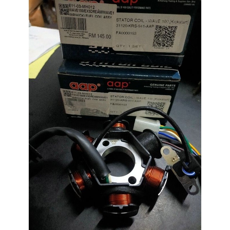 100% ORIGINAL AAP COIL MAGNET EX5 DREAM WAVE100 WAVE100R ( KICK ...
