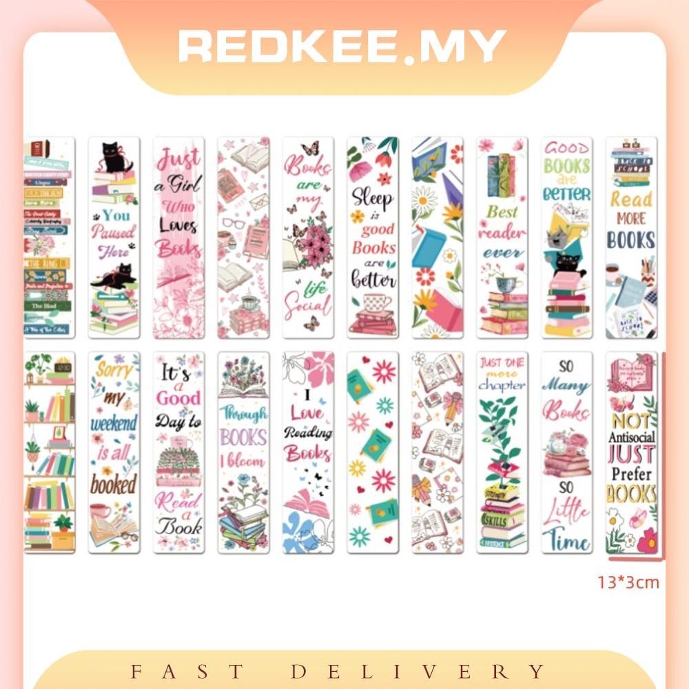 [Redkee.my] UV DTF Bookmark Wraps -20 Sheets Acrylic Bookmark Blanks UV ...