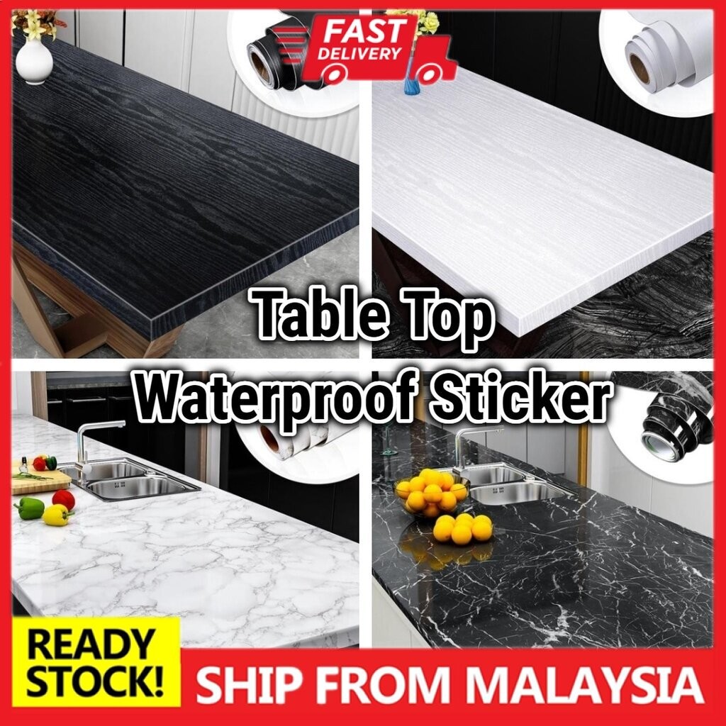 MY[Wallpaper] Table Top Countertop Wallpaper Sticker Furniture Kitchen ...